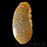 1491珊瑚玉.台灣典藏雕墜_D99998